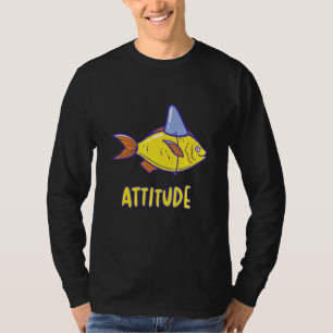 Funny Fish met Attitude Sassy Sarcastic Shark Fi T-shirt