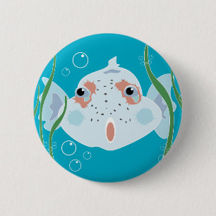 Funny Fish Ronde Button 5,7 Cm