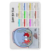 Funny Fish Story 2024 Calendrier Magnet photo (Vertical)