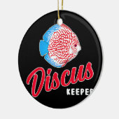 Funny Fishekeeping Aquarist Discus Fish Keeper Keramisch Ornament (Links)