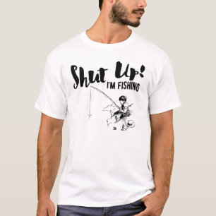 Funny Fisherman Zwijg, ik ben Gevist T-shirt