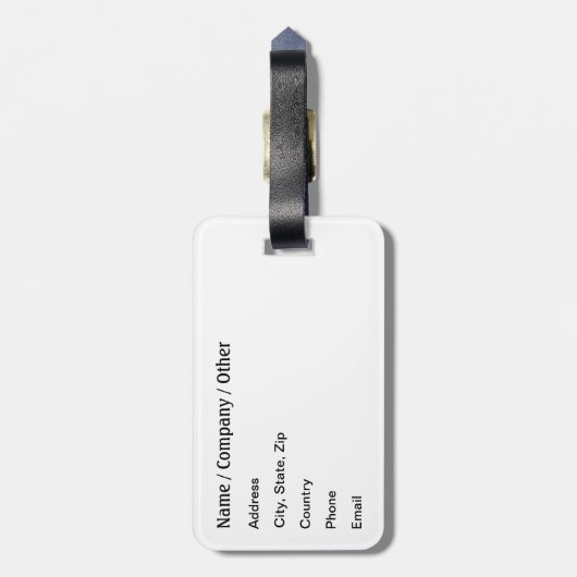 Funny Fisherman's Bagagelabel (Achterkant verticaal)