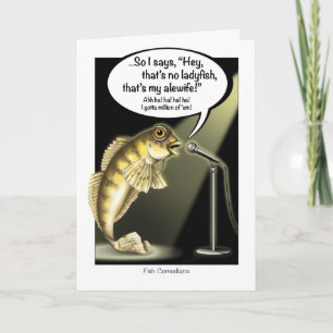 Funny Fishing Get Well Card Kaart