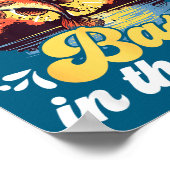 Funny Fishing Quote Hooked On B Fishing  Poster (Hoek)