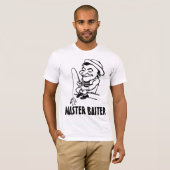 Funny Fishing T-shirts, MASTER BAITER T-shirt (Voorkant volledig)
