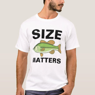 Funny Fishing t-shirts, SIZE MATTERS T-Shirt