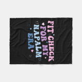 Funny Fit-check For My Napalm Era Design  Fleece Deken (Voorkant (Horizontaal))