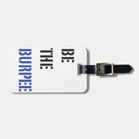 Funny Fitness Burpee Gym Humor Bagagelabel (Voorkant horizontaal)