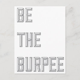Funny Fitness Burpee Gym Humor Briefkaart