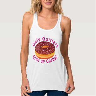Funny Fitness Foodie Donut Tanktop