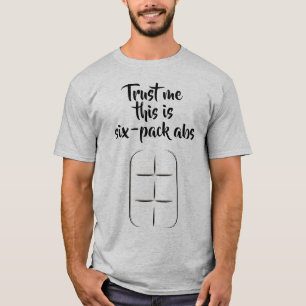 Funny Fitness Six-pack buisjes T-shirt