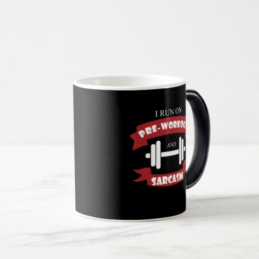 Funny Fitness Supplément Sarcasm Mug (Devant droit)
