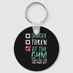 Funny Fitness Workout Enkelen genomen op Gym Sleutelhanger