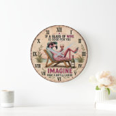 Funny Flamingo Beach Grote Klok (Huis)