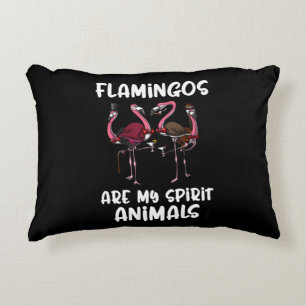 Funny Flamingo Birds Spirit Animal Accent Kussen
