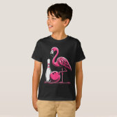 Funny Flamingo Bowling N Bowl Bowler T-shirt (Voorkant volledig)