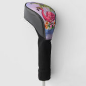 Funny flamingo golfheadcover (Schuin)