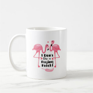 Funny Flamingo Humor - Het kan me geen vliegende k Koffiemok