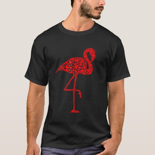 Funny Flamingo Is My Valentine Pet Animals Lover T-shirt (Voorkant)
