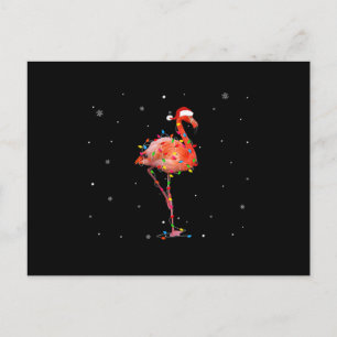 Funny Flamingo Kerstmis Light Apparel Cute Xmas Aankondigingskaart