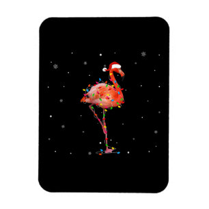 Funny Flamingo Kerstmis Light Apparel Cute Xmas Magneet
