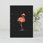 Funny Flamingo Kerstmis Light Apparel Cute Xmas Save The Date (Staand voorkant)