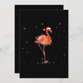 Funny Flamingo Kerstmis Light Apparel Cute Xmas Save The Date (Voorkant / Achterkant)