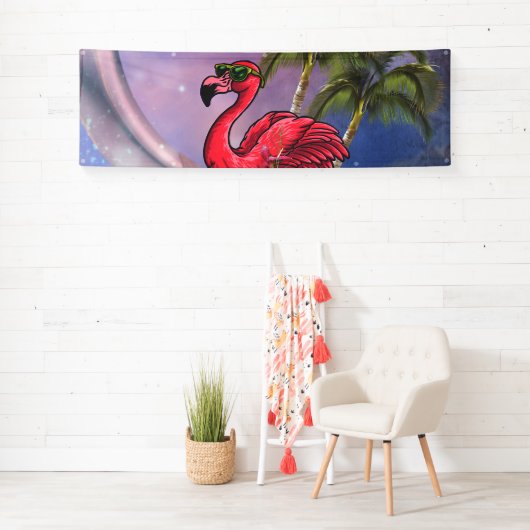 Funny flamingo spandoek (Insitu)