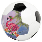 Funny flamingo voetbal (Drie kwart)