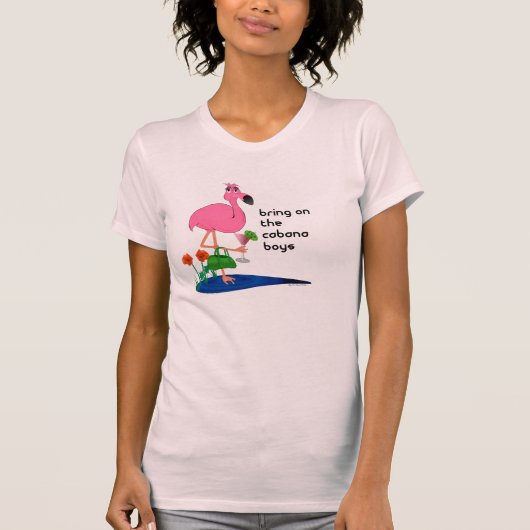 Funny Flamingo Women's Top (Voorkant)