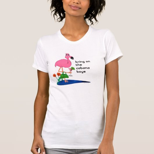 Funny Flamingo Women's Top (Voorkant)