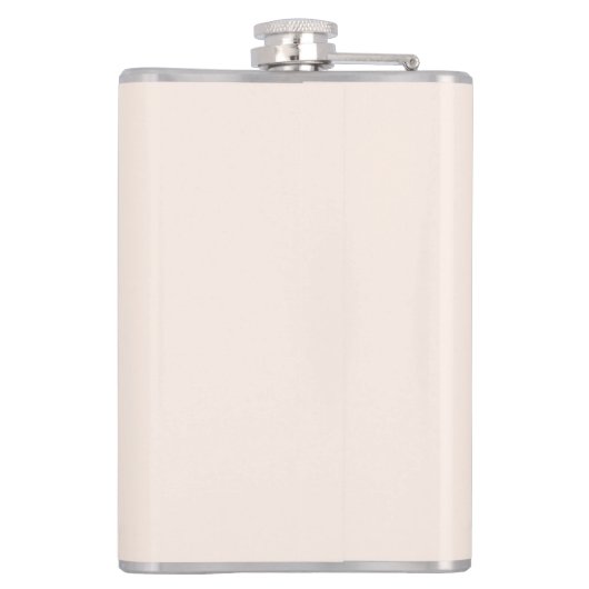 Funny Flask met Speelse Giraffe Smile Custom Text Heupfles (Achterkant)