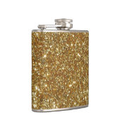 Funny Flasks Flask Gold glitter Heupfles (Rechts)