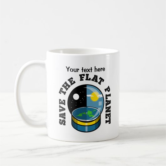 Funny Flat Earth Koffiemok (Links)