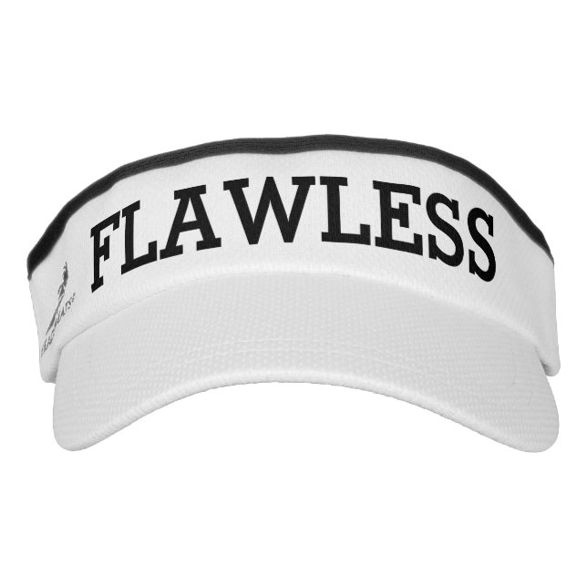 Funny Flawless Black en White Zonneklep (Voorkant)