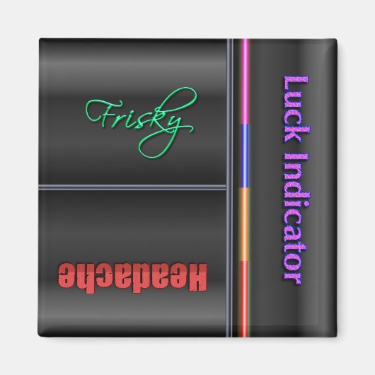 Funny Flip Magnet - Luck Status (Devant)