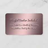 Funny Flirting Carte de visite (Devant)