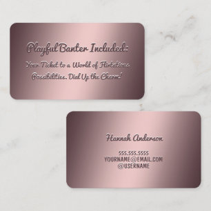 Funny Flirting Carte de visite