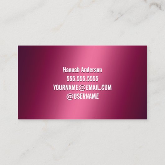 Funny Flirting Carte de visite (Dos)