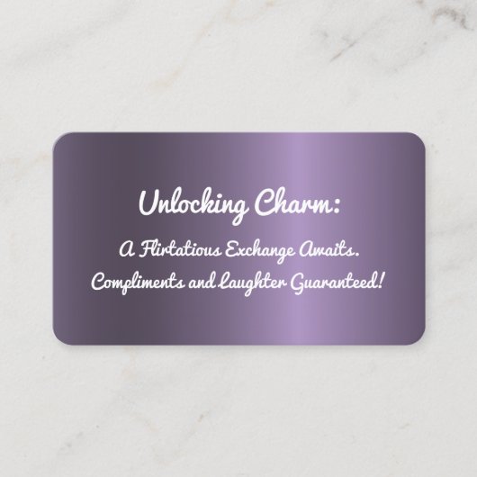 Funny Flirting Carte de visite (Devant)