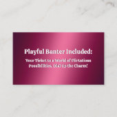 Funny Flirting Visitekaartje (Voorkant)