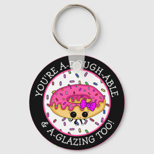 Funny Flirty Donut Pun Sleutelhanger