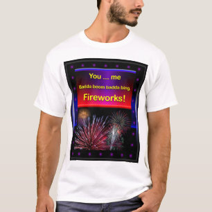 Funny Flirty Fireworks, 4 juli T-shirt