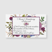 Funny Floral Introvert Magnet (Voorkant)