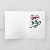 Funny Florida Christmas Foled Carte de voeux (Intérieur)