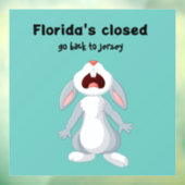 Funny Florida New Jersey Window Decal (Vel 3)