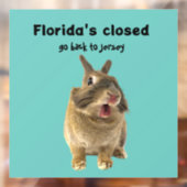Funny Florida New Jersey Window Decal (Vel 2)