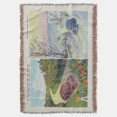 Funny Florida Sun versus Sneeuwbank Deken (Voorkant Verticaal)