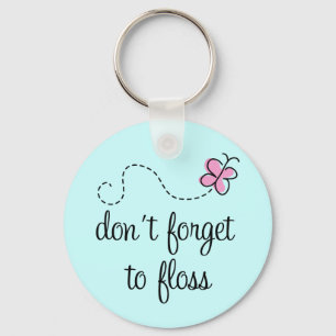 Funny Floss Dental Hygienist Sleutelhanger