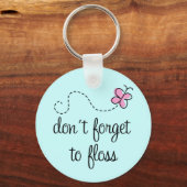 Funny Floss Dental Hygienist Sleutelhanger (Voorkant)